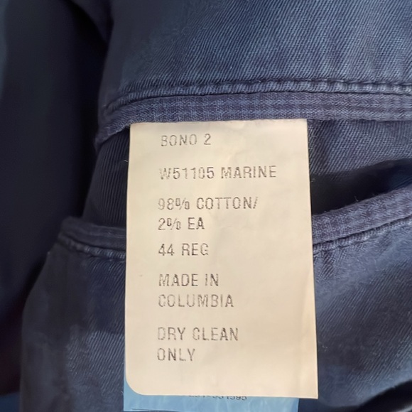 Turtleson men’s NEW Bono 2 stetch cotton blazer sz 44Reg - Picture 7 of 7